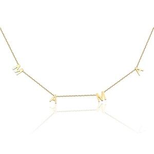 Gold Dipped MAMA Necklace Fashion Jewelry Gift for Expecting Mom Maternity Gift